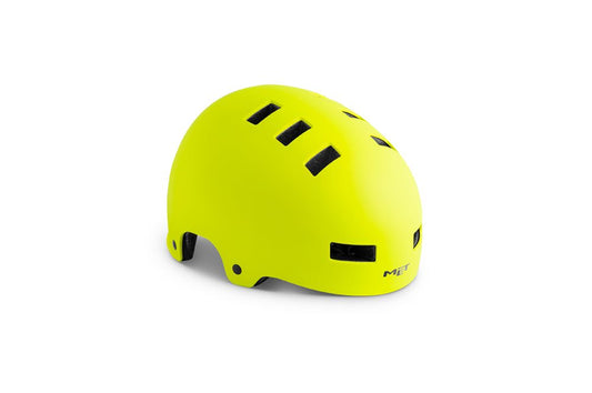 Met ZONE SAFETY YELLOW MATT HELMET 56-58cm