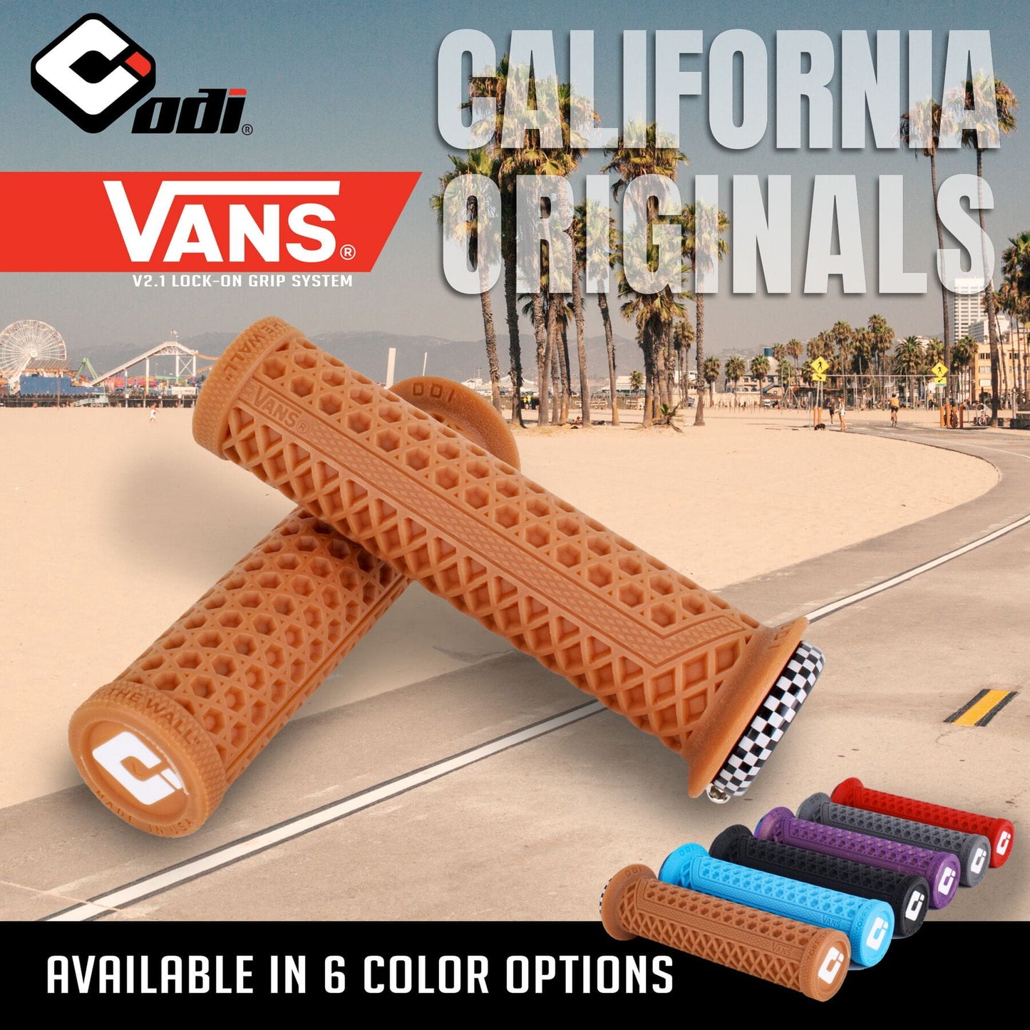 ODI Vans v2.1 MTB Lock On Grips 135mm - Colours