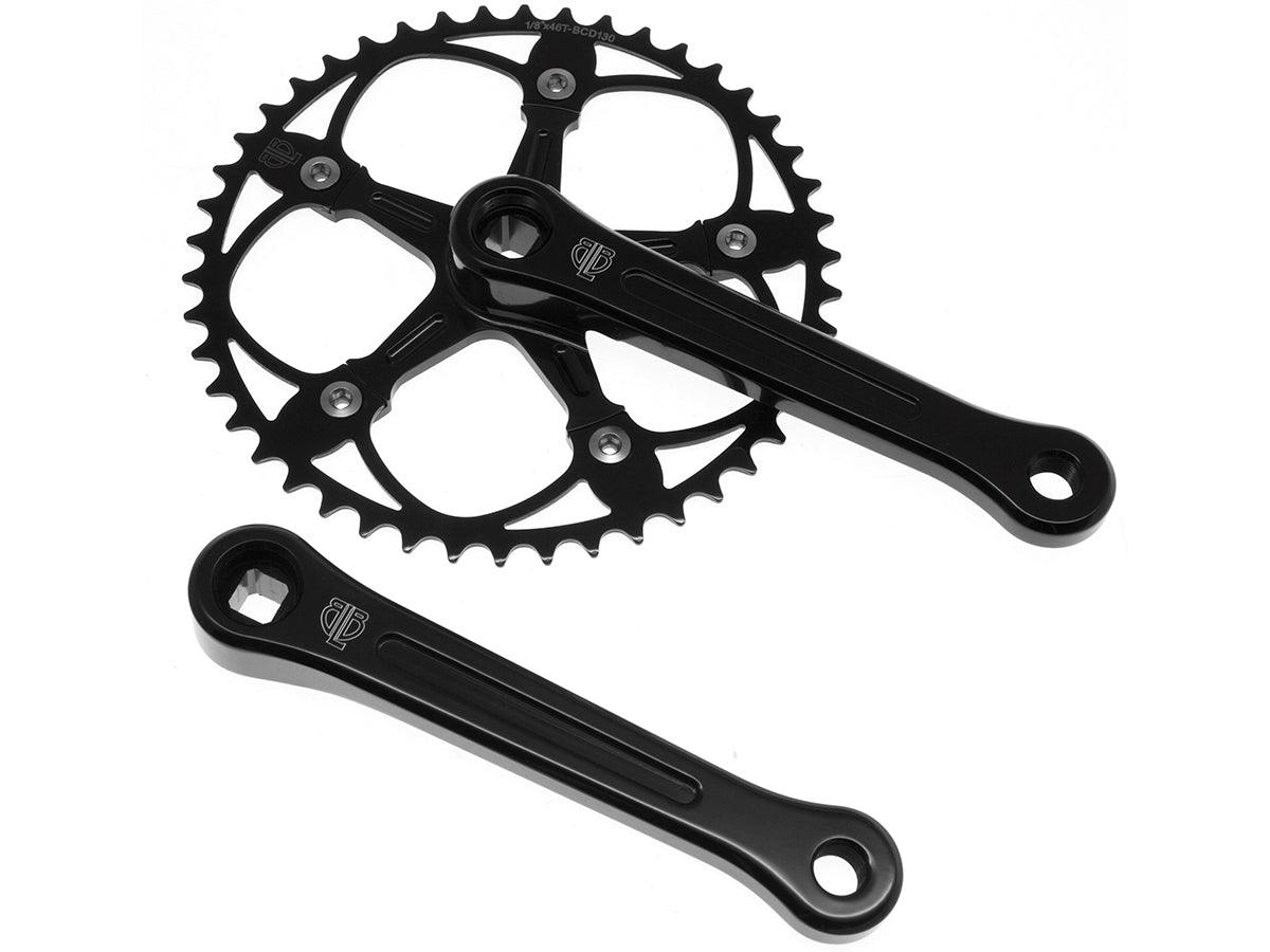 BLB Pista Ver Crankset 165mm black JIS - Bike Boom