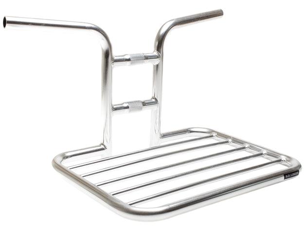 BLB Flat Rat Handlebar Rack Polished Silver 25.4 - Bike Boom