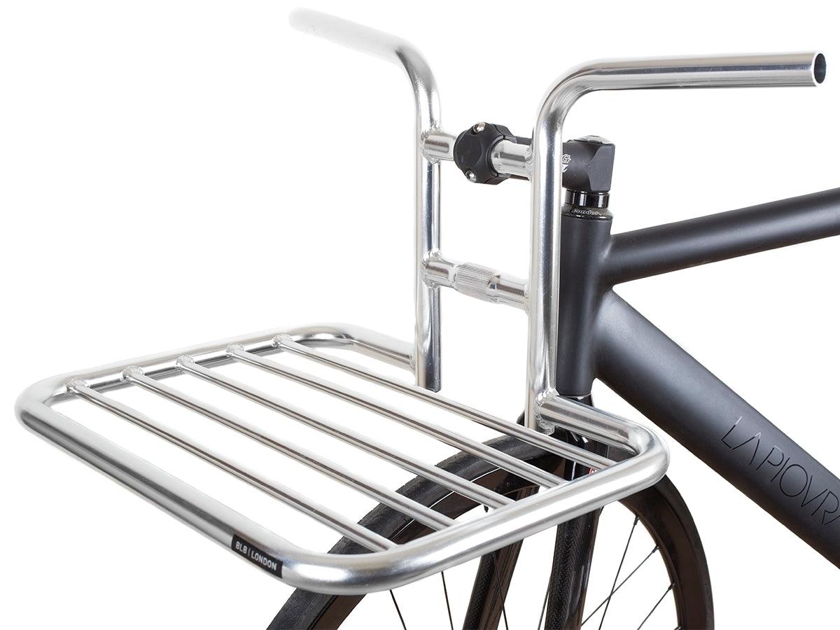 BLB Flat Rat Handlebar Rack Polished Silver 25.4 - Bike Boom