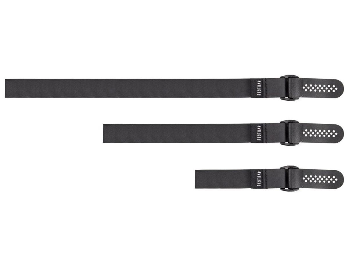 Restrap Fast Straps - 3 Mixed Lengths Black - Bike Boom