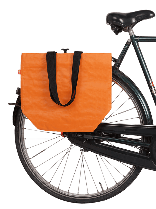 Cobags Bikezac 2.0 - Simply Orange Pannier Bag for Life - Bike Boom