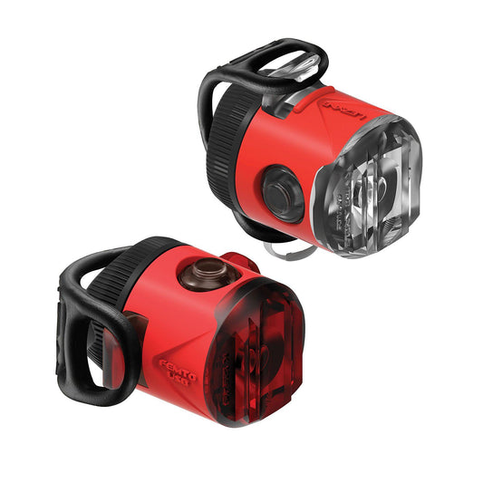 Lezyne Femto USB Drive LED Bicycle Lights Pair Red - Bike Boom