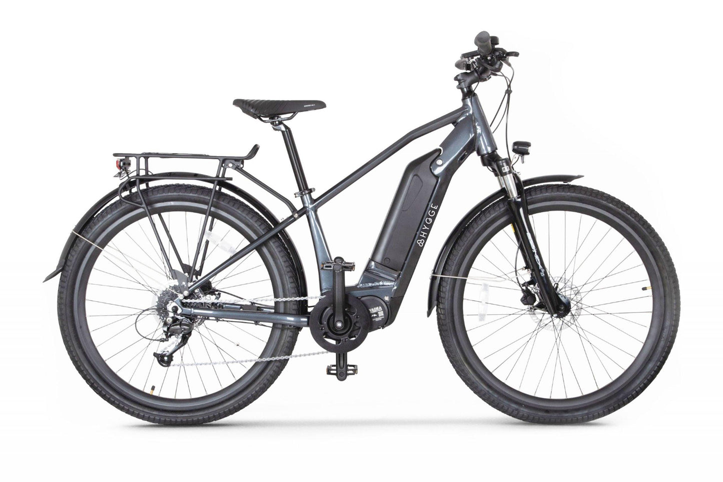 Hygge Aarhus Electric 27.5 City e-bike - Matt Black - Bike Boom