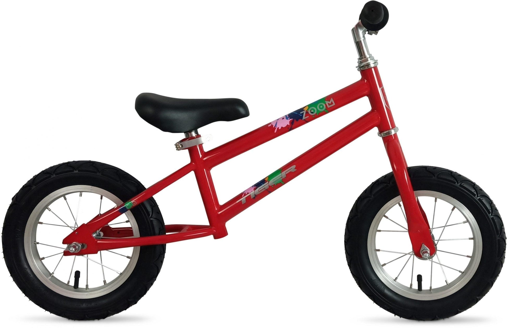 Tiger Zoom Balance Bike - Orange Pink Blue Green Red - Bike Boom