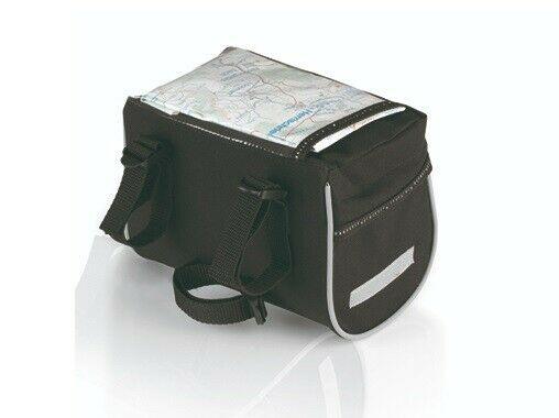 XLC 3litre Bicycle Handlebar Bag Traveller Ba-s69 Black Anthracite 15x11x19cm - Bike Boom