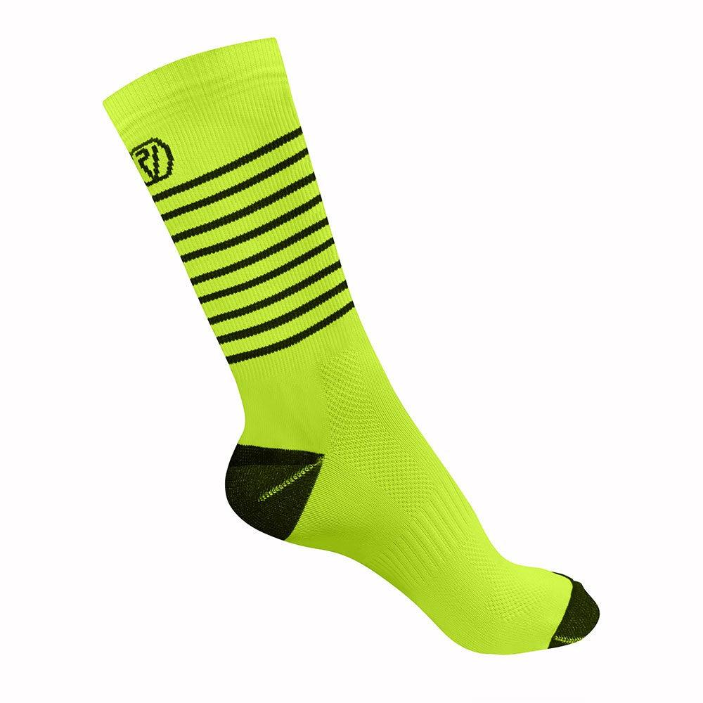 PROVIZ Classic Stripe cycling socks - Yellow - Bike Boom